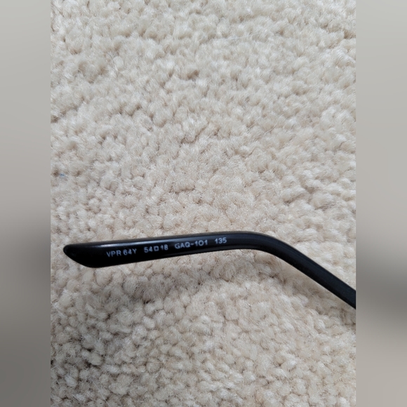 Prada 0PR 64YV Eyeglasses Silver/Black Frame Round Full Rim 54-18-135 No Case - Picture 9 of 15